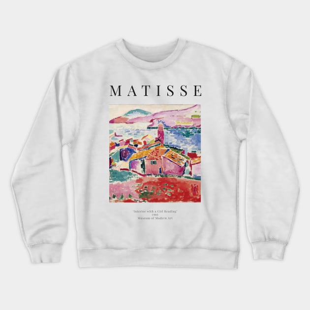 Henri Matisse - View of Collioure - Exhibition Poster Crewneck Sweatshirt by studiofrivolo